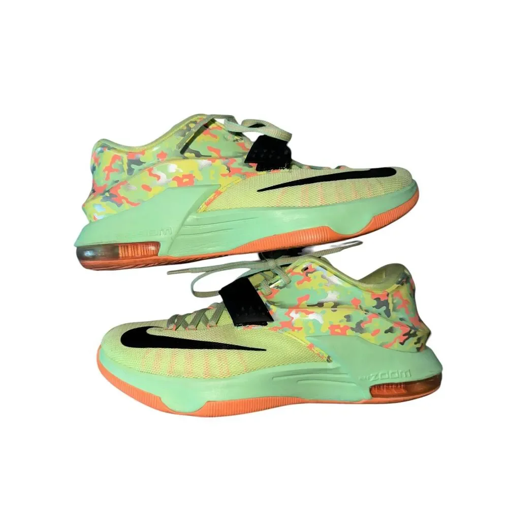 Nike Zoom Kevin Durant Size 8 Easter Vapor Lime Green 7VII Easter Sneaker - Picture 3 of 10
